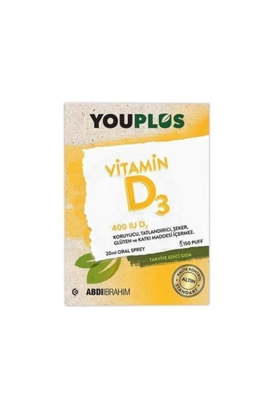 Youplus   Vitamin D3 400ıu Oral Sprey 20 Ml