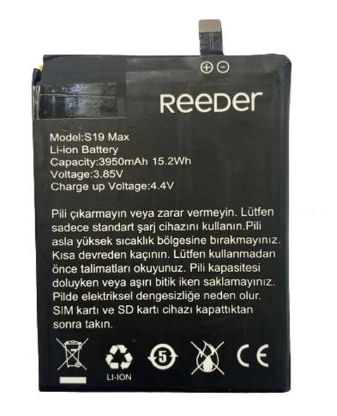 Reeder S19 Max İle Uyumlu İthal Pil Batarya ürün görseli 1