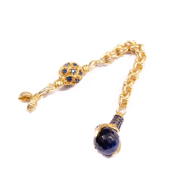 Özel Seri Zirkon Taşlı Gümüş Püskül 3,20 Cm 5,20 Gram ürün görseli 1