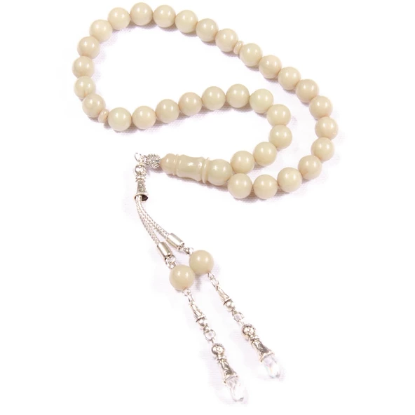 Küre Kesim 10x10 mm  Katalin Alpaka Püsküllü Tesbih ürün görseli 1