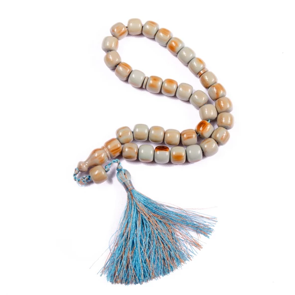 Fıçı Kesim 12x10 mm İri Boy Katalin  Saray Püsküllü Tesbih ürün görseli 1