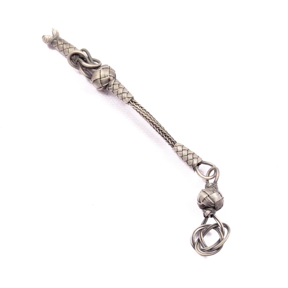 1000 Ayar Gümüş Kazaz Püskül 4,5 Cm 5,82 Gram - Resim 3