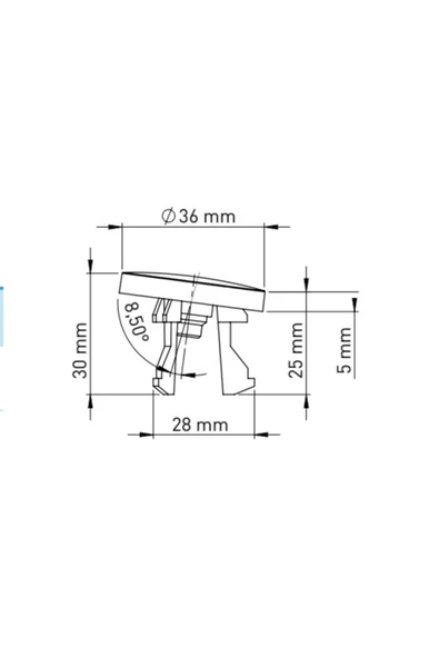 İZYAPI   Lavabo Su Taşma Yüzüğü - 2