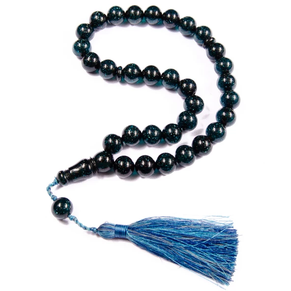 Küre Kesim 16x14 mm Koleksiyonluk İri Boy Simli Katalin 48 cm Saray Püsküllü Tesbih ürün görseli 1