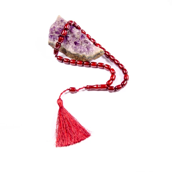 Kapsül Kesim 12x9 mm Osmanlı Benzetme Sıkma Kehribar Tesbih - Resim 2