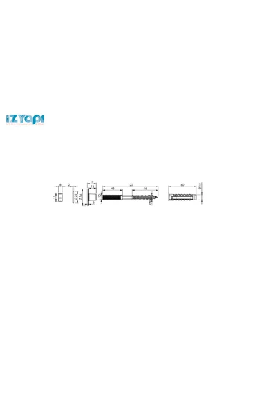 İZYAPI   Lavabo Montaj Vidası - Resim 2