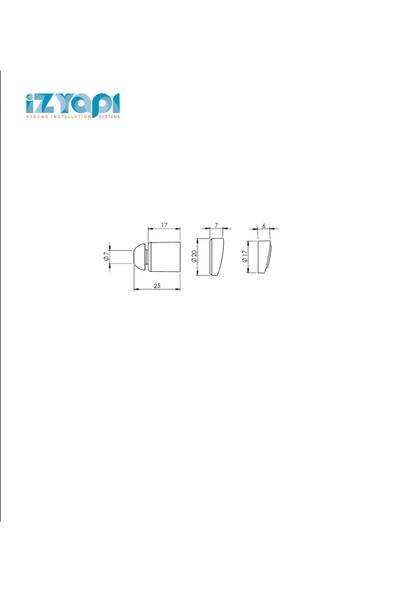 İZYAPI   Taharet Çubuğu Plastik Uç 230016 - 2