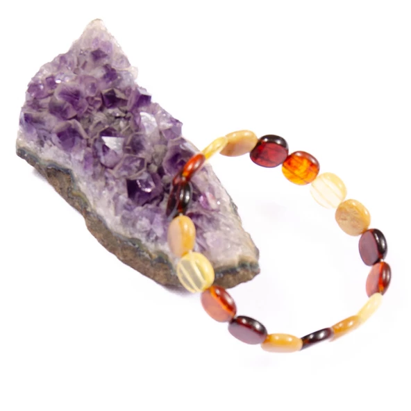 Damla Kehribar Rolex Kesim 11.51 gram Bileklik - Resim 2