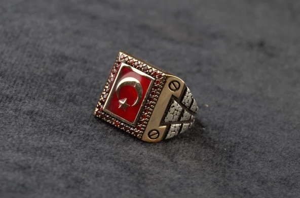 Ayyıldız Gümüş Yüzük 11,30 Gram - 2