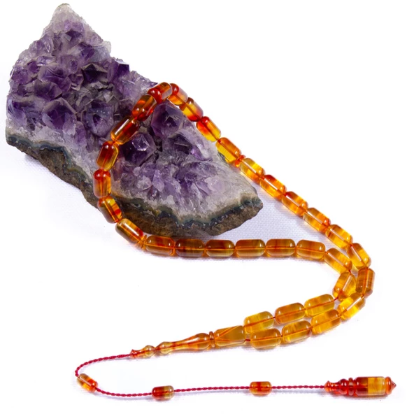 Özel Seri Kapsül Kesim 11x6 mm  Tunahan Tanyıldız Eski Katalin Sistem Püsküllü Tesbih - Resim 2