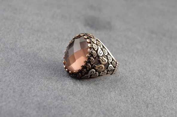 Renk Değiştiren Zultanit Taşı Gümüş Yüzük 15,10Gram - 2