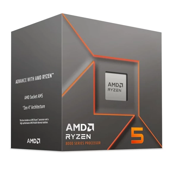 Amd Ryzen 5 8400F AM5Pin 65W Fanli Box - 3