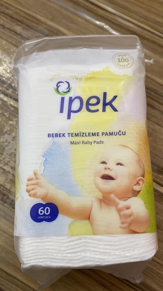 ipek bebek temizleme pamuğu 60 x12 paket - 2