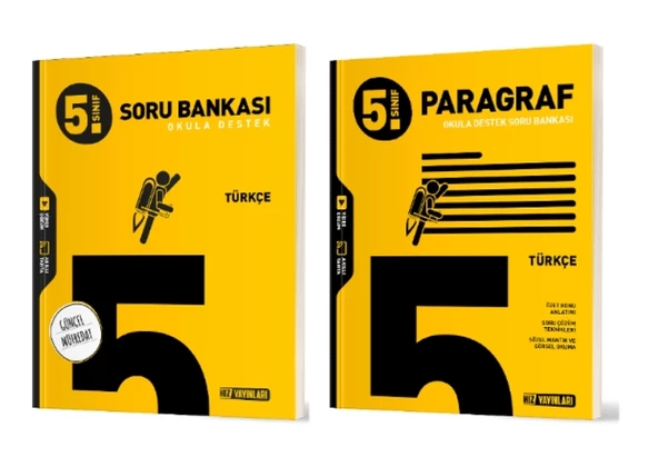 HIZ YAYINLARI 5. SINIF TÜRKÇE + PARAGRAF SORU BANKASI