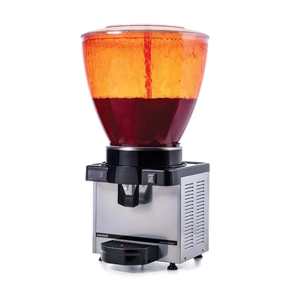 Samixir S40.DB Şerbetlik-40 litre soğuk içecek dispenseri-fıskiyeli-dijital-siyah
