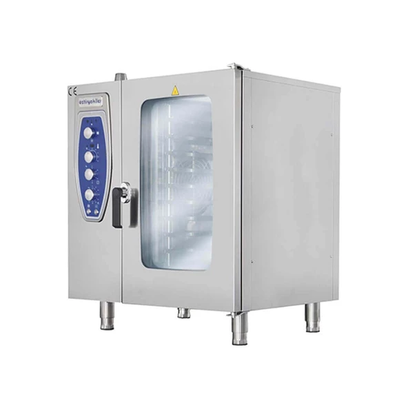 Öztiryakiler 7890.6G110.03 Konveksiyonel Buharlı Fırın-Gazlı-6 GN 1/1