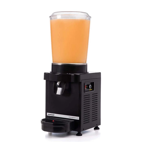 Samixir M10.AB Soğuk İçecek Dispenseri-10 litre-karıştırıcılı-manuel-siyah