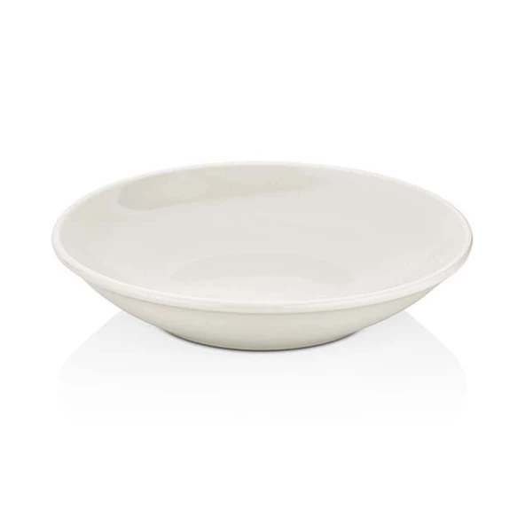 By Bone FL-25-CK Gastro 25 CM ÇUKUR TABAK 1300 cc-beyaz porselen 6 Adet