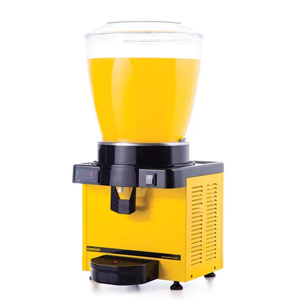 Samixir M22.DY Ayranlık-22 litre soğuk içecek dispenseri-karıştırıcılı-dijital-sarı