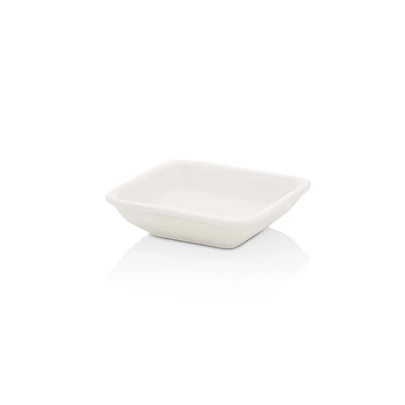 By Bone AR-15-KS Arel 15 CM KARE KASE-beyaz porselen 24 Adet