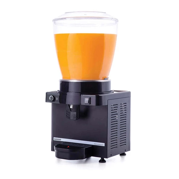 Samixir M22.AB Ayranlık-22 litre soğuk içecek dispenseri-karıştırıcılı-manuel-siyah