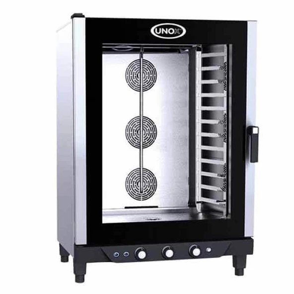 Unox BakerLux Konveksiyonel Fırın - Buharlı - Manuel (10-40x60 tepsi kapasiteli) - Gazlı - XB 813 G