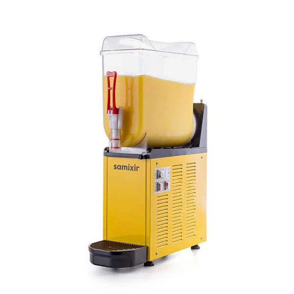 Samixir SLUSH12.Y Slush Mono, Granita, Meyve Suyu Dispenseri, 12 L, Sarı - 1