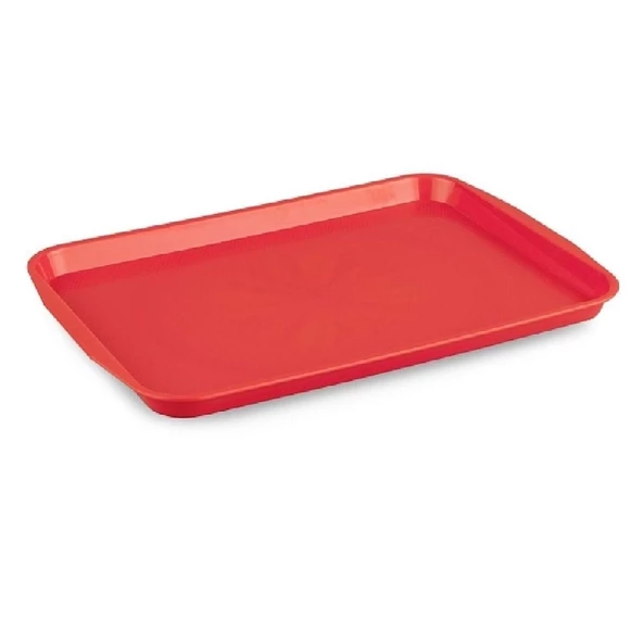 Kapp 46112736 Servis Tepsisi Plastik (ABS) 27x36 cm Kırmızı 20 Adet