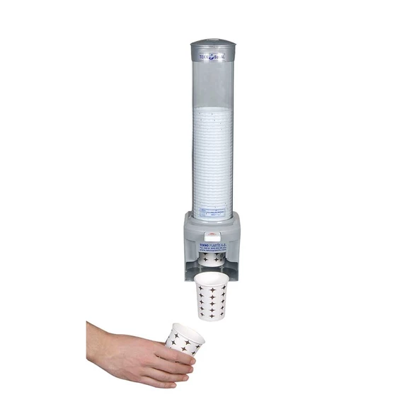 Tekno Bardaklık - 7 oz karton pardak için - 72 mm - gri
