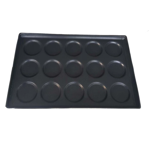 Erginoks Hamburger Ekmek Tavası - 40x60 cm - yapışmaz kaplamalı - kalıp 1  (60 g) - 15 göz