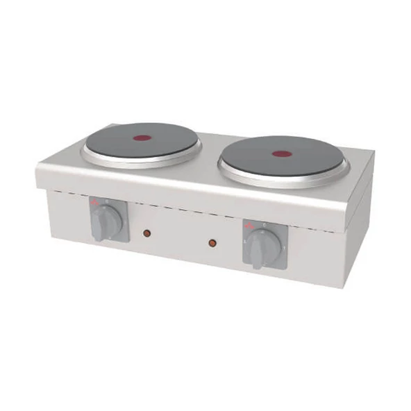 Atalay AEO-02 Set Üstü Mini Ocaklar Elektrikli - 2 pleytli - 380 V