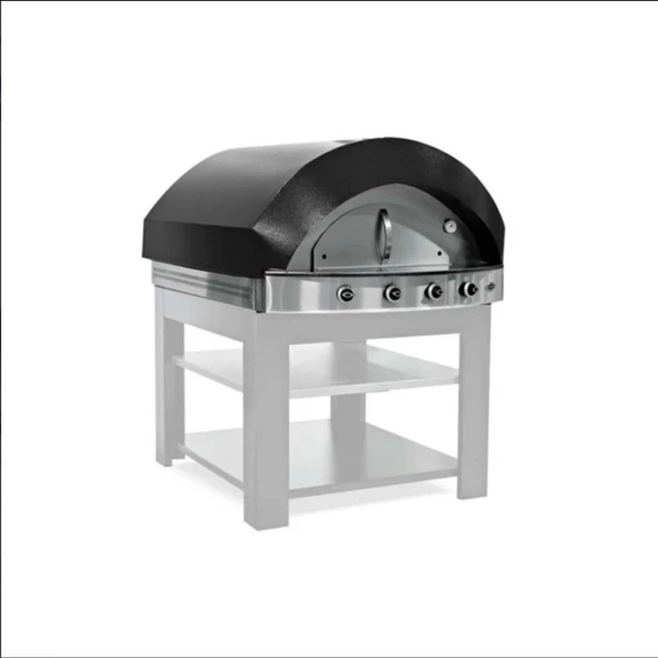 Empero PLF.PLS.D1-S-NG Gazlı Pizza & Pide Fırını - Siyah, Doğalgazlı