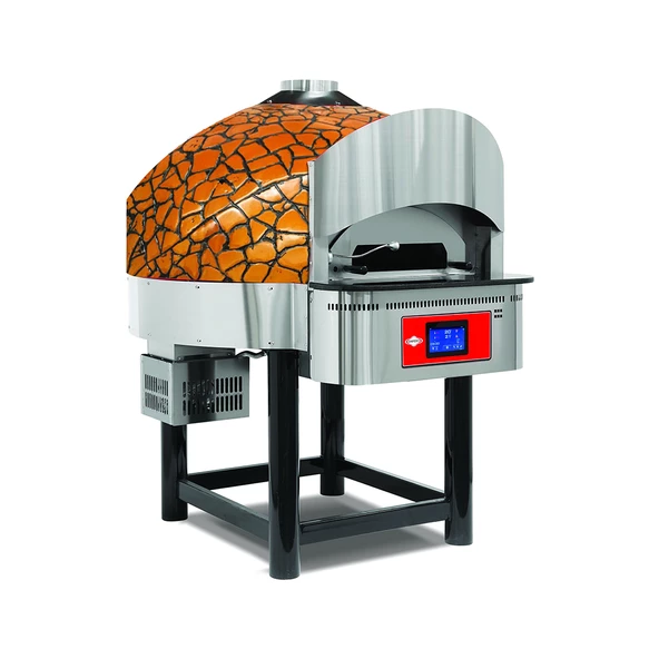 Empero EMP.SPO.04-D-GB-LPG Diital Gazlı Döner Taban Pizza Fırını 6 Pizza Kapasiteli - Altın, Siyah LPG'li