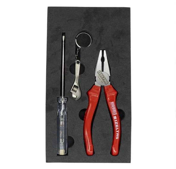 İzeltaş Pense Ve Kontrol Kalemi 2'li Set (Anahtarlıklı) - 2