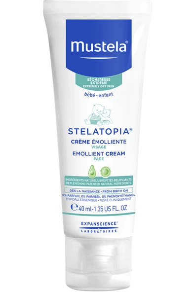 Mustela Stelatopia Emollient Face Cream Yüz Kremi 40 Ml ürün görseli 1
