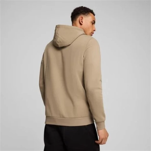 Puma Ess Big Logo Hoodie Erkek Bej Kapüşonlu Sweatshirt - 586689 13 - 6