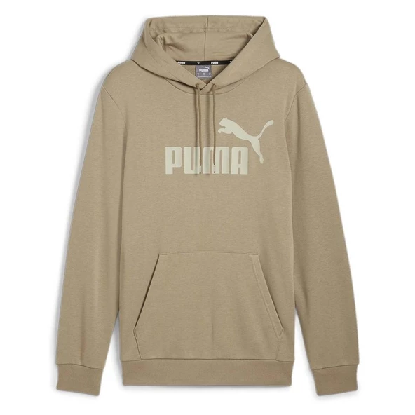 Puma Ess Big Logo Hoodie Erkek Bej Kapüşonlu Sweatshirt - 586689 13