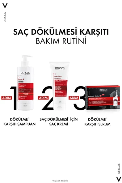 Vichy Dercos Energy Saç Dökülmesi Karşıtı Şampuan 400 ml - Resim 8