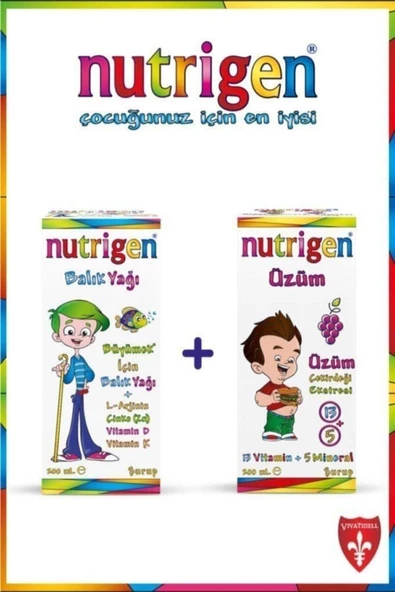 Nutrigen Balık Yağı Şurup 200ml ve Üzüm Şurup 200ml