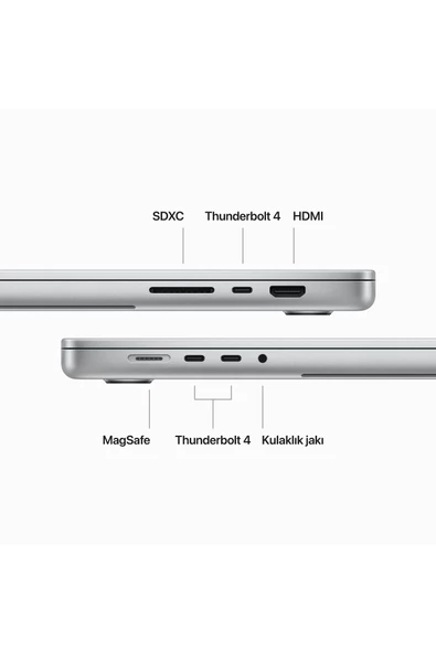Macbook Pro M3 Max16c Cpu 40C Gpu 48Gb 1Tb Ssd Macos 16 Inç Gümüş Muw73tu/A - 7