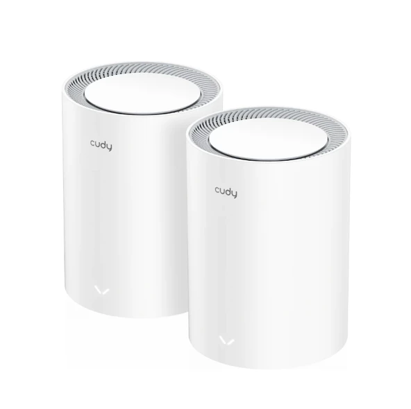 Cudy Router M1800 2-Pack Ax1800Mbps 2.4/5Ghz Ap/Re/Wısp Gigabit Mu-Mımo Kablosuz 2'Li Mesh Wi-Fi 6 S