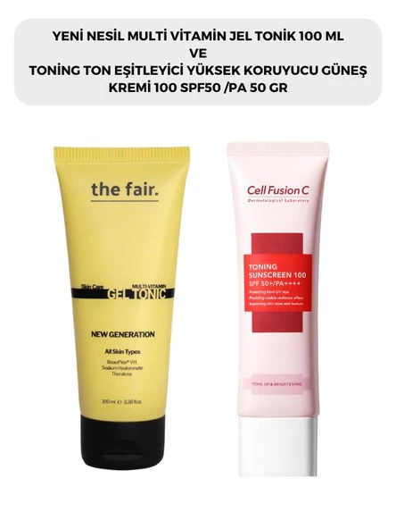 the fair. Multi Vitamin Jel Tonik 100 ml ve Cell Fusion C Toning Güneş Kremi 50 ml