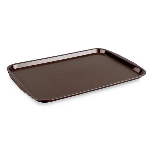 Kapp 46012736 Servis Tepsisi Plastik (ABS) 27x36 cm Kahverengi 20 Adet