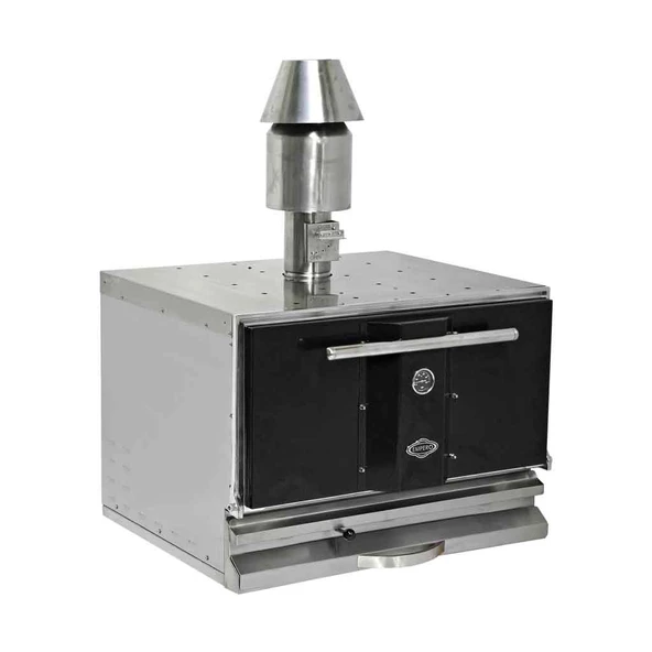 Empero EMP.PKF-50-S Profesyonel Kömürlü Fırın Siyah Kapaklı ürün görseli 1