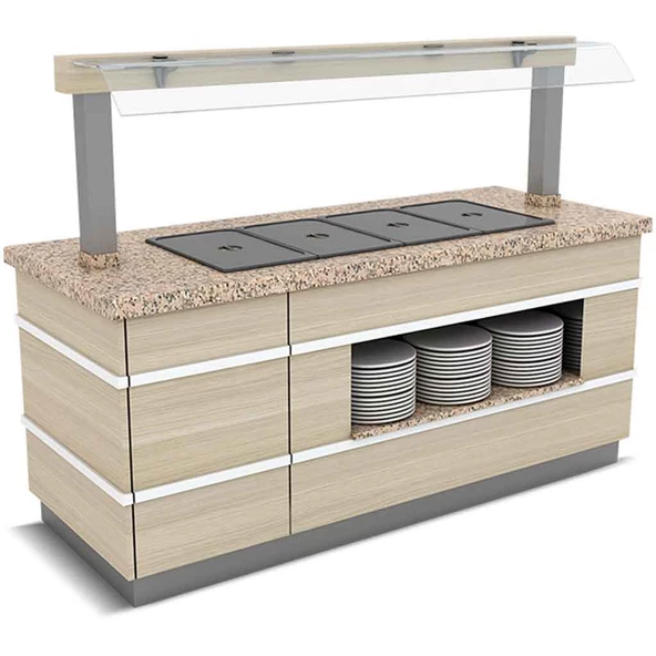 Empero GLT.SSB.01 Empero Glt.ssb.01 Galata Sıcak Servis Ünitesi Nefeslikli 2x1/1 Gn 120*90*90/155 ürün görseli