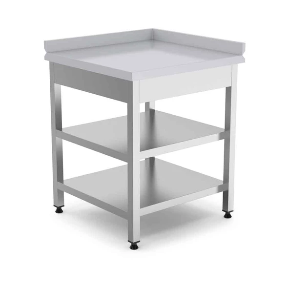 Empero EMP.KTTA.6060-R Köşe Tezgahı Alt-ara Raflı Sağ 600*600*850 ürün görseli