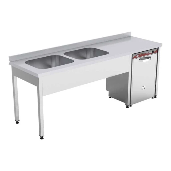 Empero EMP.E.71885-2EM-R 2 Evyeli Tezgah Sağ 1800*700*850 (makina Girişli) ürün görseli 1