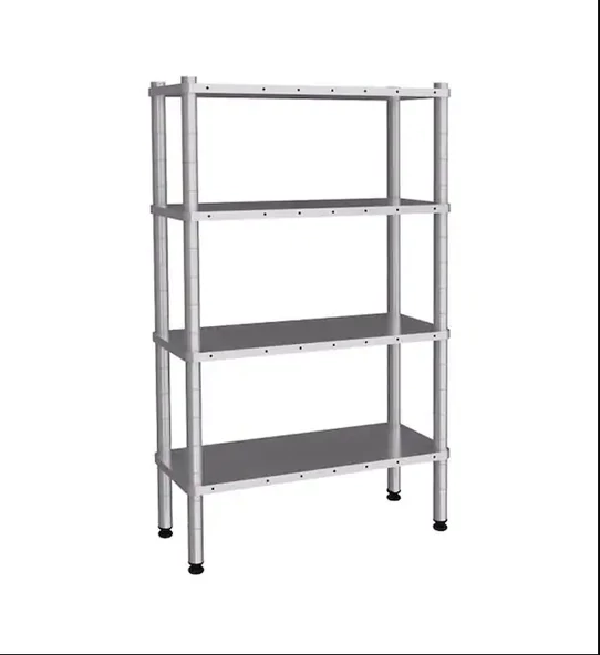 Empero EMP.D.2.61107-18-4 Düz Raf Inox 610*1070 4 Katlı 1800 ürün görseli