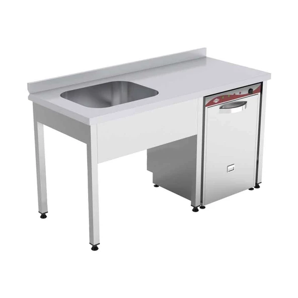 Empero EMP.E.71685-1EM-L Tek Evyeli Tezgah Sol 1600*700*850 (makina Girişli) ürün görseli