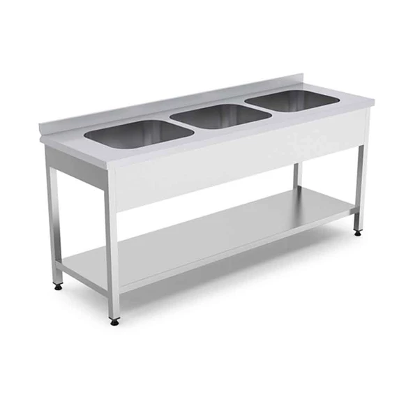 Empero EMP.E.72085-3ET 3 Evyeli Alt Raflı Tezgah 2000*700*850 ürün görseli